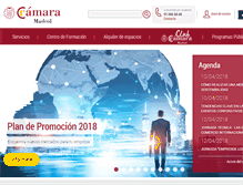 Tablet Screenshot of camaramadrid.es